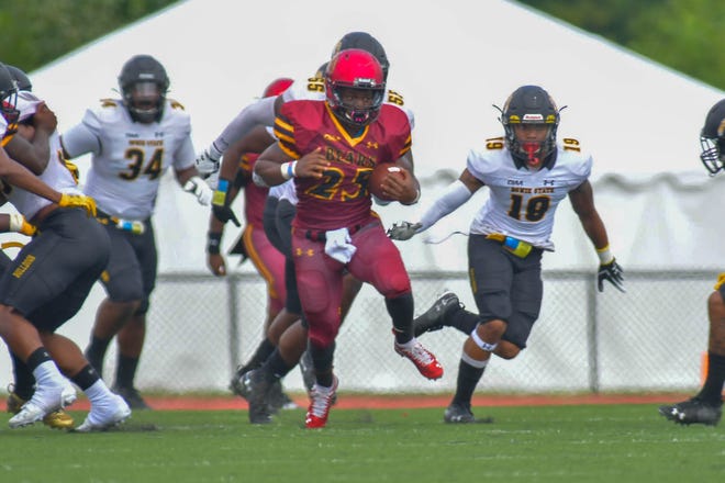 Black Mountain native Sidney Gibbs earned Rookie of the Week honors in the Central Intercollegiate Athletic Association for his 127-yard performance against Edward Waters College on Sept. 28.